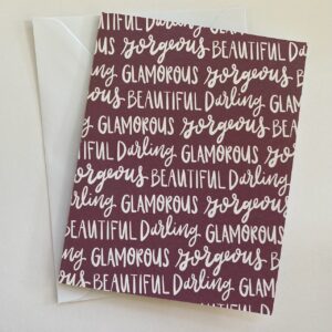 “Glamorous, Beautiful, Darling, Gorgeous” from the Limited Edition “Elle oh Elle”