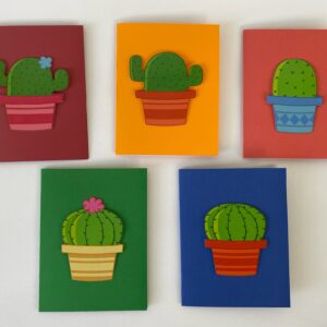 Colorful Cactus Card Collection