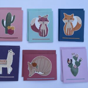 Animal/Cactus Cards Set